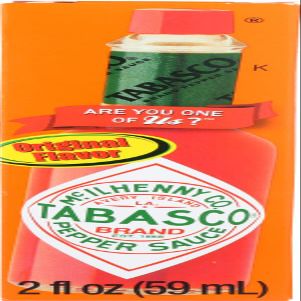 Tabasco Brand Pepper Sauce - 2 Ounce Bottle (6 Pack) - Total 12 Ounce