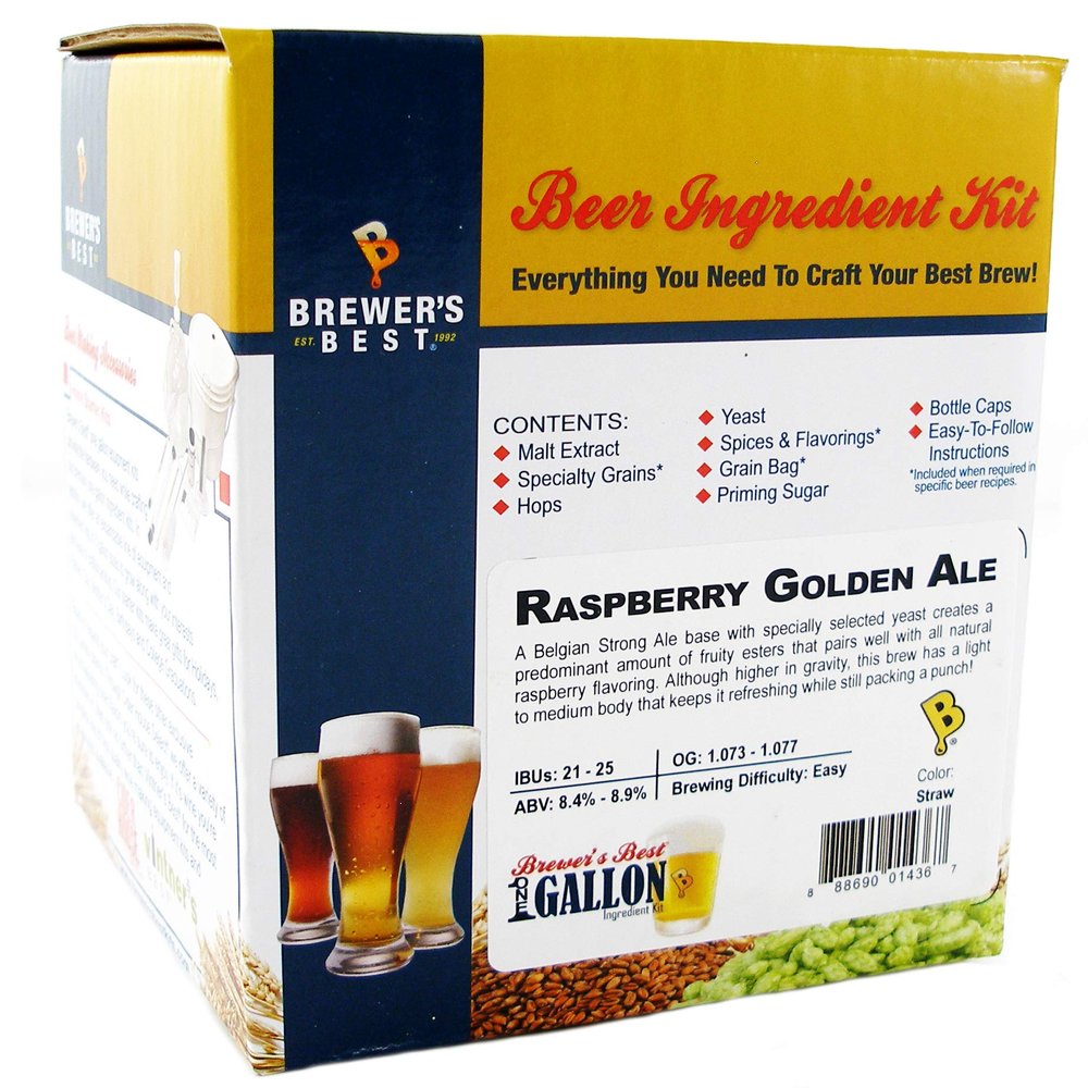 1 Gallon Brewers Best Raspberry Golden Ale