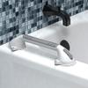 AmeriLuck 16.5inch Suction Bath Grab Bar with Indicators, Balance Assist Bathroom Shower Handle (White/Grey, Pack of 1) view 2
