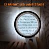 AIXPI Magnifying Glass with Light, Double-Layer Glass Lens Handheld Large Magnifying Glass 12 LED Lighted Magnifier for Seniors Reading, Coins, Jewelry, Close Working view 4