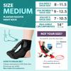 BraceAbility Plantar Fasciitis Night Splint Sock - Soft Plantar Fascia Boot for Sleeping, Achilles Tendonitis Relief, Foot Drop, Heel Pain - Planter Facetious Night Sling Brace for Women and Men (M) view 2