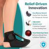 BraceAbility Plantar Fasciitis Night Splint Sock - Soft Plantar Fascia Boot for Sleeping, Achilles Tendonitis Relief, Foot Drop, Heel Pain - Planter Facetious Night Sling Brace for Women and Men (M) view 4