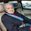 Alzheimers Medical Alert Belt Cover and Window Decal Set (Royal Blue) view 3