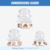 ELERA Silicone Cupping Therapy Set, Professionally Chinese Massage Cups for Cupping Therapy and Cellulite Reduction (7 Cups) view 3