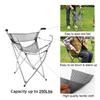 Freshore Walking Stick Chair Seat - Folding Camping Cane Portable Stool Heavy Duty Aids for Seniors (L Size Grey) view 3