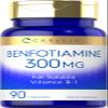 Carlyle Benfotiamine 300mg | 90 Capsules | Fat Soluble Vitamin B1 Thiamine | Non-GMO, Gluten Free Supplement view 1