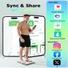 arboleaf Smart Scale for Body Weight and Fat, Bluetooth Digital Bathroom Scale, Body Composition Analyzer with App, 14 Metrics Include BMI, 400lb Capacity(White) view 4
