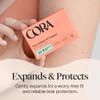 Cora Organic Cotton Non-Applicator Tampons Multipack (36 Regular, 36 Super Non-Applicator Tampons) view 4