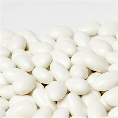 White Jordan Almonds by Its Delish, 5 LBS Bulk | Sugared Almond Nut with Sweet Hard Candy Coating - Bulk Wedding Favors, Bridal and Baby Showers, Party Buffets - USA Made, Vegan & Kosher