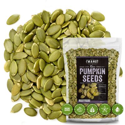 Raw Pumpkin Seeds (Papitas) 48 oz (3 lb) | No Preservatives | Batch Tested Gluten & Peanut Free | Non-GMO | NO PPO | 100% Natural | Resealable Bag | BULK Size | Healthy | Premium Grade