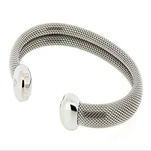 QRAY Milano Surgical Steel Golf Athletic Bracelet Men Women C-Shaped Health Wellness Bracelet (Medium: 7"~7.75")