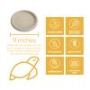 100% Compostable Disposable Paper Plates Bulk [9" 125 Pack], Bamboo Plates, Eco Friendly, Biodegradable, Sturdy Large Dinner Party Plates, Heavy-Duty, Unbleached by Earth's Natural Alternative view 2