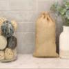 CleverDelights 8" x 12" Burlap Bags - 10 Pack - 8x12 Inch Jute Burlap Drawstring Sacks view 2