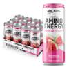 Optimum Nutrition Amino Energy Sparkling Hydration Drink, Electrolytes, Caffeine, Amino Acids, BCAAs, Sugar Free, Watermelon, 12 Fl Oz, 12 Pack (Packaging May Vary) view 1