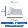 ASSUREPAK 45 Gallons Clear (Natural Color) HDPE Coreless Trash Liners - Plastic Trash Bags - 40"x48" - 250 Bags - 14 microns - Clear - 10 Rolls/Case, 25 Bags/Roll view 2