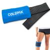 ColePak Comfort Ice Pack Sleeve - 5.5" x 9.5" Pouch Holder with Wide Elastic Strap (Ice Pack Not Included) Blue view 1