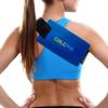 ColePak Comfort Ice Pack Sleeve - 5.5" x 9.5" Pouch Holder with Wide Elastic Strap (Ice Pack Not Included) Blue view 2