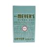 MRS. MEYER'S CLEAN DAY Dryer Sheets, Fabric Softener, Reduces Static, Infused with Essential Oils, Basil, 80 Count view 1
