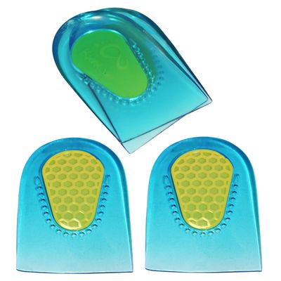 2 Pair - 4 Heel Cups - KidSole Slim Lightweight Gel Heel Cups for Kid's with Sensitive Heels, Heel Spurs, Plantar Fasciitis, or Ankle Pain