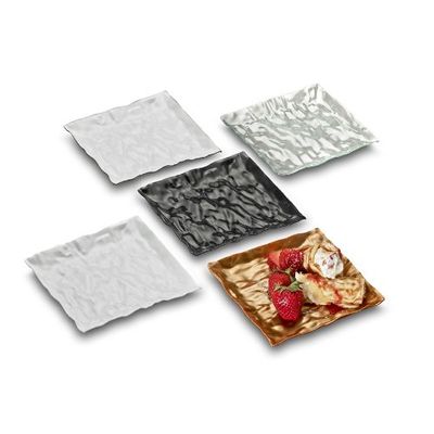 EMI Yoshi Contemplate Black 6.25" Dessert Plate - 120 Plates