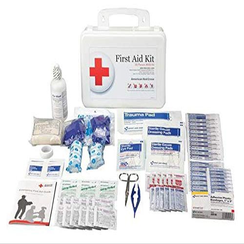 American Red Cross First Aid Kit, Kit, Plastic, Industrial, 25 People Served per Kit 711123-1 Each