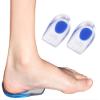 2 Pack - KidSole Shock Absorbing Lightweight Gel Heel Cups for Kid's with Sensitive Heels, Heel Spurs, Plantar Fasciitis, or Ankle Pain (Pink) (Red) (Pink Kids Size 2-6) (Blue Kids Size 2-6) view 1