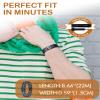 Feraco Magnetic Bracelet for Men Titanium Steel Magnetic Bracelet for Men with Double Row Magnets Adjustable (Black & Blue) view 3