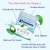 Movemints Clear Aligner Mints - Patented, Edible Alternative to Chewies - Freshen Breath and Improve Dry Mouth with Xylitol - Spearmint (7 Pack) view 2