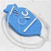 Rubber Enema Bag Kit for Colon Cleansing with Silicone Hose (2 Quart, Open Top) - Blue view 4