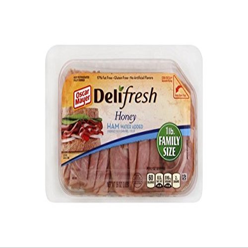 OSCAR MAYER LUNCH MEAT COLD CUTS DELI FRESH HONEY HAM 16 OZ PACK OF 2