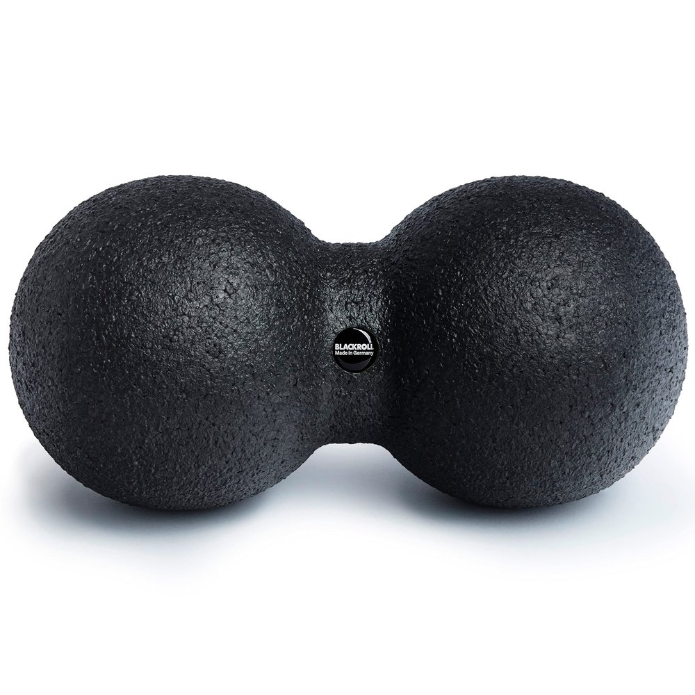 BLACKROLL - DUOBALL 12 Massage Ball, Double Lacrosse Ball Massager for Deep Tissue Massage, Trigger Point Massage Tool for Back, Spine and Shoulder, Muscle Recovery and Relief, Black