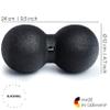 BLACKROLL - DUOBALL 12 Massage Ball, Double Lacrosse Ball Massager for Deep Tissue Massage, Trigger Point Massage Tool for Back, Spine and Shoulder, Muscle Recovery and Relief, Black view 2