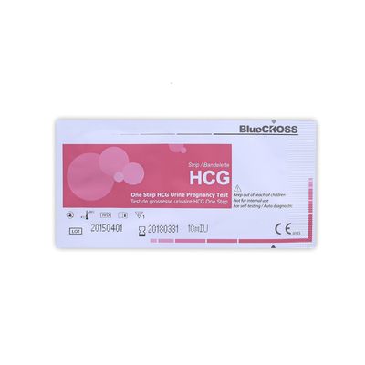 BlueCROSS 10 MIU Early Pregnancy Test Strips (HCG Test Strips) (Pack of 10)