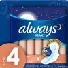 Always Maxi Overnight Pads with Wings, Size 4, Overnight, Unscented, 26 CT view 3