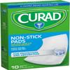 Curad Medium Non-Stick Pads 3 X 4 Inches,10 Count (Pack of 2) view 2