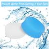 24 Pairs Soft Silicone Ear Plugs Putty Ear Plugs for Sleeping Swimming earplugs for Kids Adults, Transparent + Blue view 4