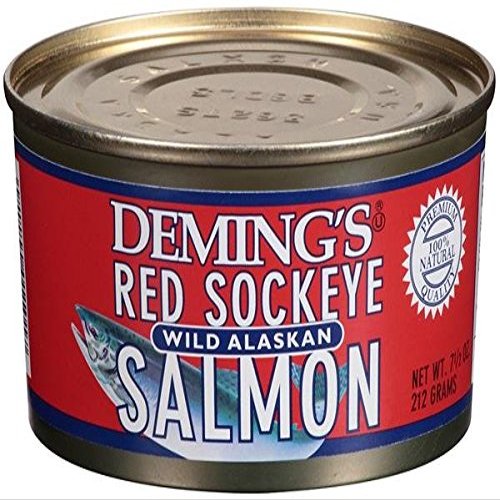 Demings Wild Alaska Red Sockeye Salmon 7.5 oz (3 Pack)
