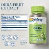 SOLARAY Okra Fruit 1600 mg - High Fiber Supplement for Wellness Support - Rich Source of Soluble Fiber - Equivalent of 6.4 g Fresh Okra per Serving, Vegan, 60-Day Guarantee - 25 Servings, 100 VegCaps view 2