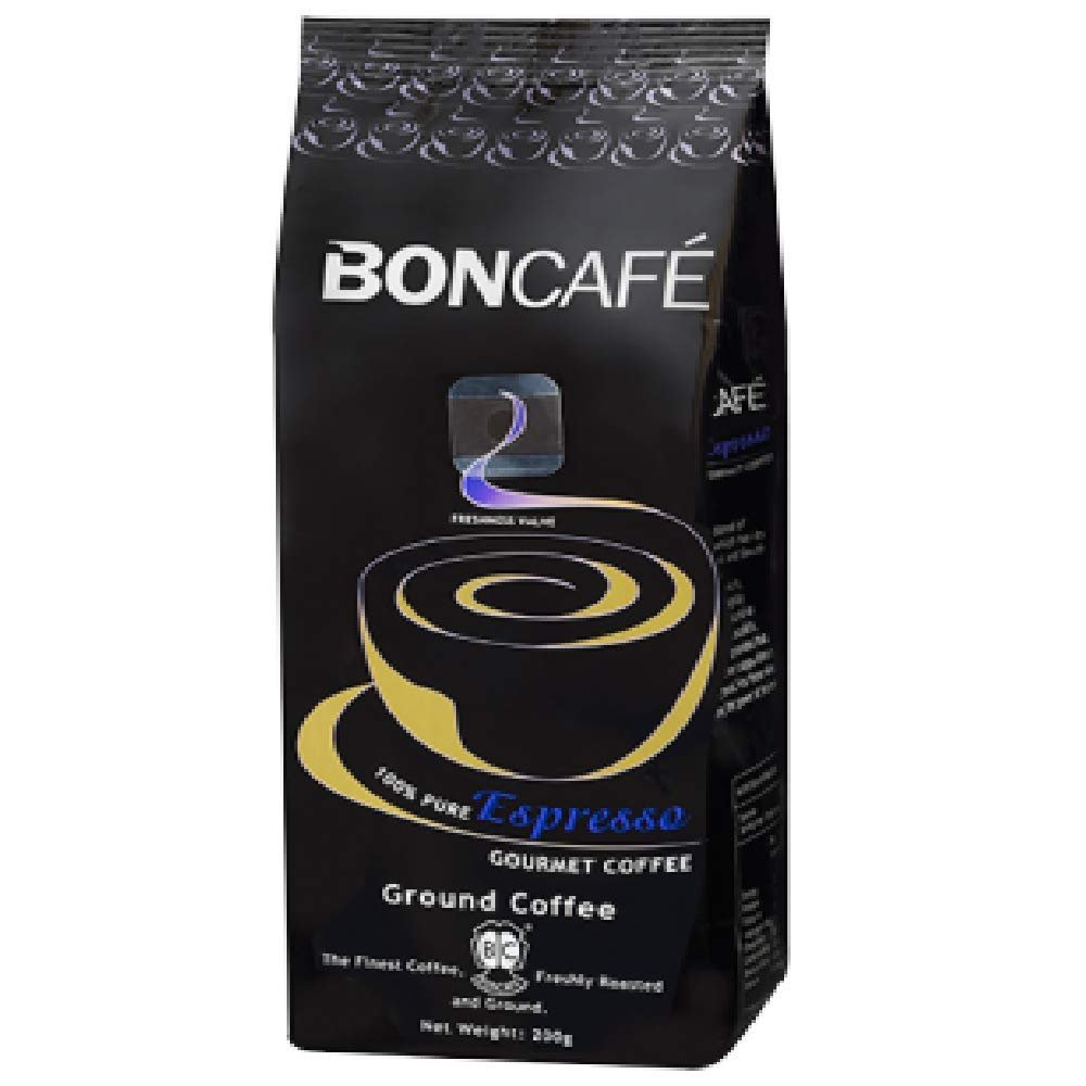 Boncaf 100% Ground Gourmet Coffee 200g (Espresso, 6 Pack)