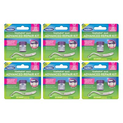 DenTek Temparin Max Caps & Fillings Repair Kit 2.64g 0.09 Ounce (Pack of 6)