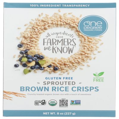 One Cereal Rice Crisp Brown, 8 Oz