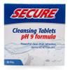 Secure Daily Cleansing Tablets - pH 9 Formula Thoroughly Cleans Dentures - Fights Odors, Stains & Germs - For Dentures, Nightguards, Retainers & Partials - 32 Tablets (1 Pack) view 1