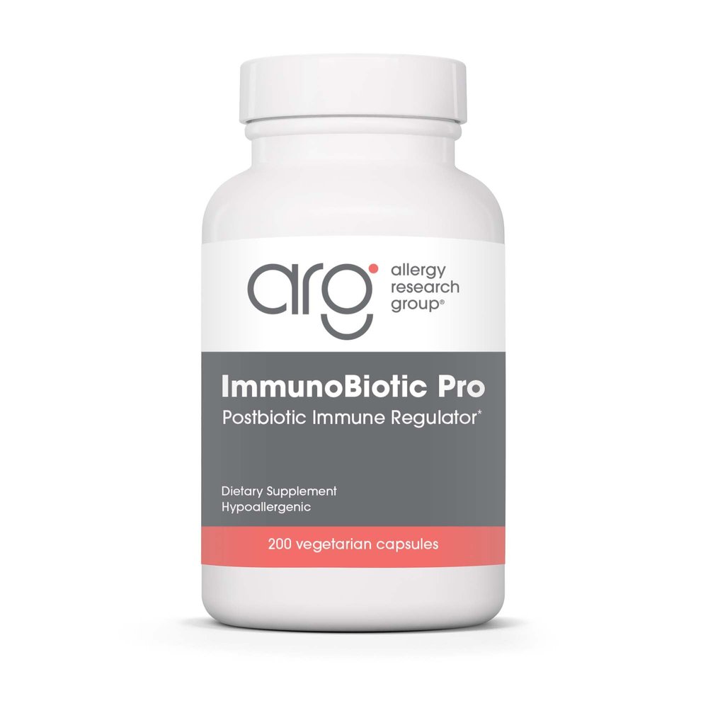 Allergy Research Group ImmunoBiotic Pro - Supports Immune System & Gut Barrier Function - Postbiotic Immune Regulator with Lactobacillus Rhamnosus Lysate - 66 Servings - 200 Capsules