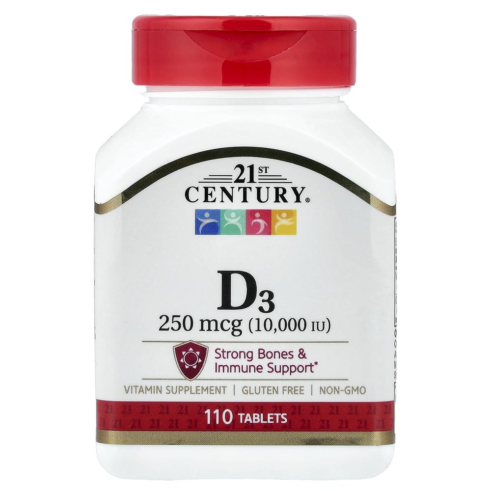 21st Century D3 10, 000 Iu Tablets, 110 Count (27504)