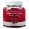 Amazon Basics Vitamin B12 500 mcg Gummies for Energy Production, Metabolism and Immune System Support, Raspberry Flavor, 100 Count view 1
