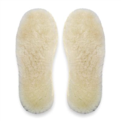 Happystep Genuine Sheepskin Insoles - Premium Lambswool and Sheepskin Top Layer, Felt Bottom for Ultimate Warmth, Comfort and Cushioning (Women 7)