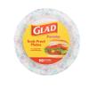 Glad Round Disposable Paper Plates 10 in, Blue Flower|Soak Proof, Cut Proof, Microwave Safe Heavy Duty Paper Plates 10"|50 Count Bulk Paper Plates, Paper Plates 10 Inch, Bulk for Parties and Occasions view 1