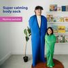Fun and Function - Space Explorers Body Sock - Calming Sensory Sack for Kids, Teens, & Adults - Promotes Self-Regulation Skills - Orange - Large (56" L x 28" W) view 2