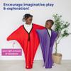 Fun and Function - Space Explorers Body Sock - Calming Sensory Sack for Kids, Teens, & Adults - Promotes Self-Regulation Skills - Orange - Large (56" L x 28" W) view 3