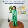 Fun and Function - Space Explorers Body Sock - Calming Sensory Sack for Kids, Teens, & Adults - Promotes Self-Regulation Skills - Orange - Large (56" L x 28" W) view 4